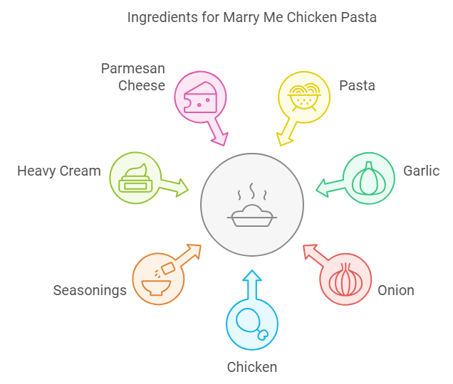 Marry Me Chicken Pasta recipe,Easy Marry Me Chicken Pasta,Best Marry Me Chicken Pasta,Creamy Marry Me Chicken Pasta,Marry Me Chicken Pasta with sun-dried tomatoes,Marry Me Chicken Pasta ingredients