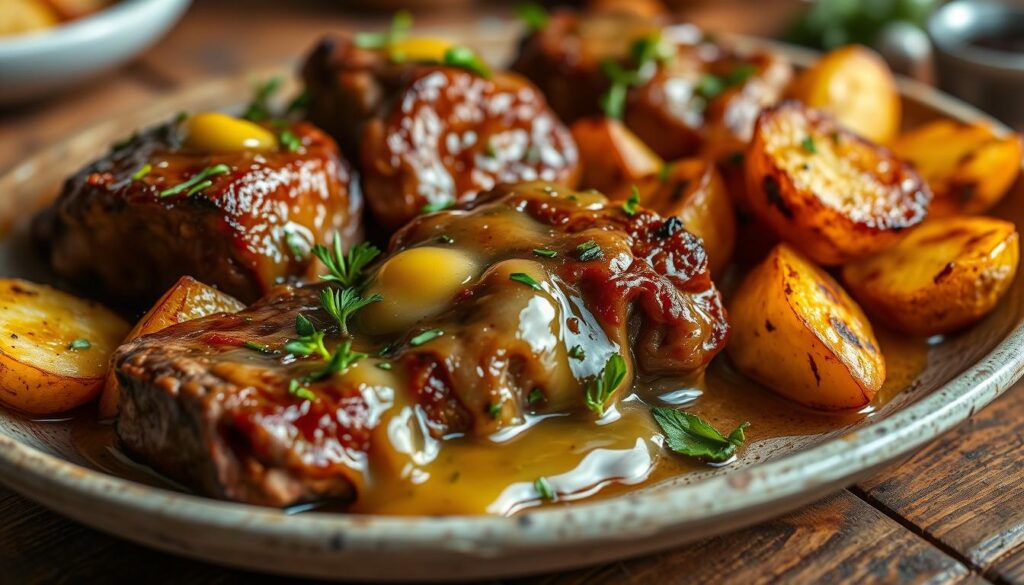 Slow Cooker Garlic Butter Beef Bites